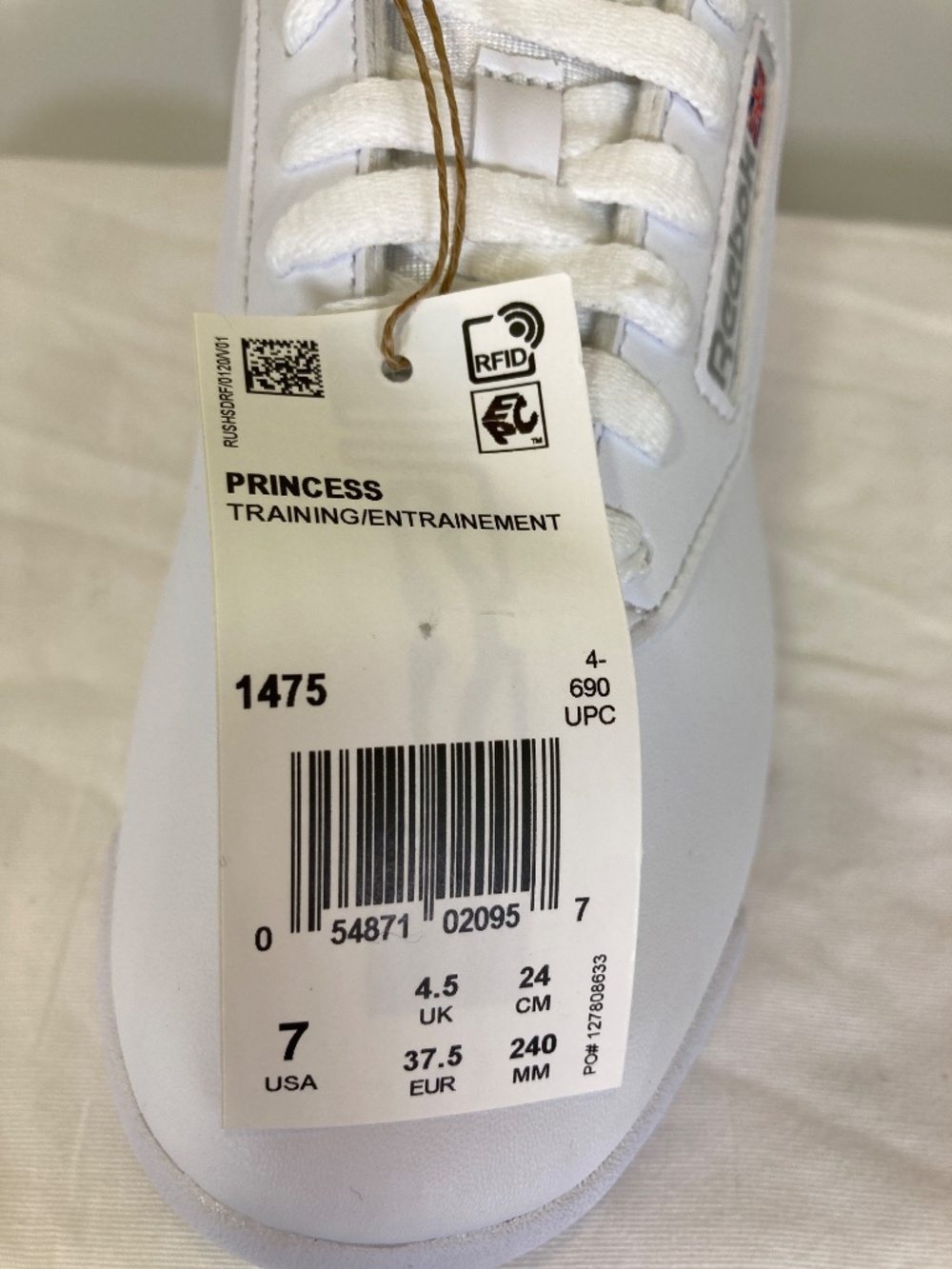 Reebok Princess Supreme 2 Shoes Womens Sz 7 NEVER WORN White/White - Picture 8 of 13